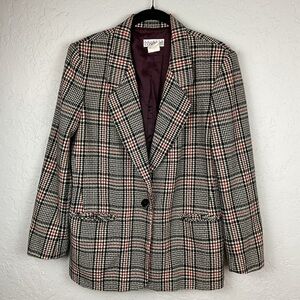 Women’s Private Concepts 90s Plaid Blazer Size 8
